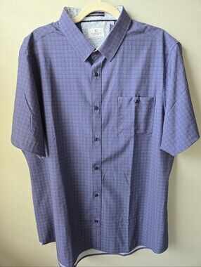 7 Diamonds Men's Short-Sleeve Button-Down Shirt In Dark Blue